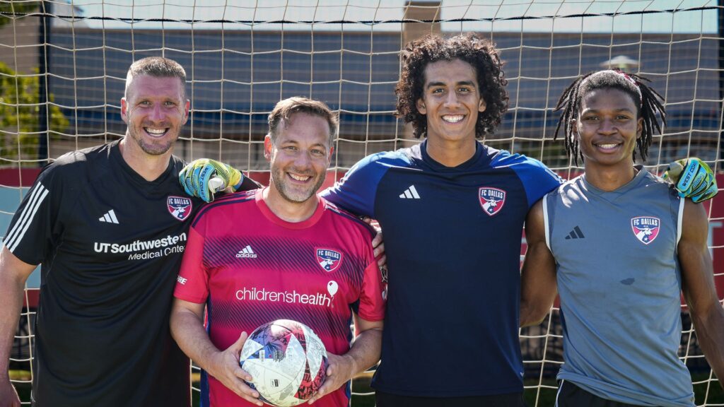 Jonathan Thompson with the FC Dallas Soccer Club
